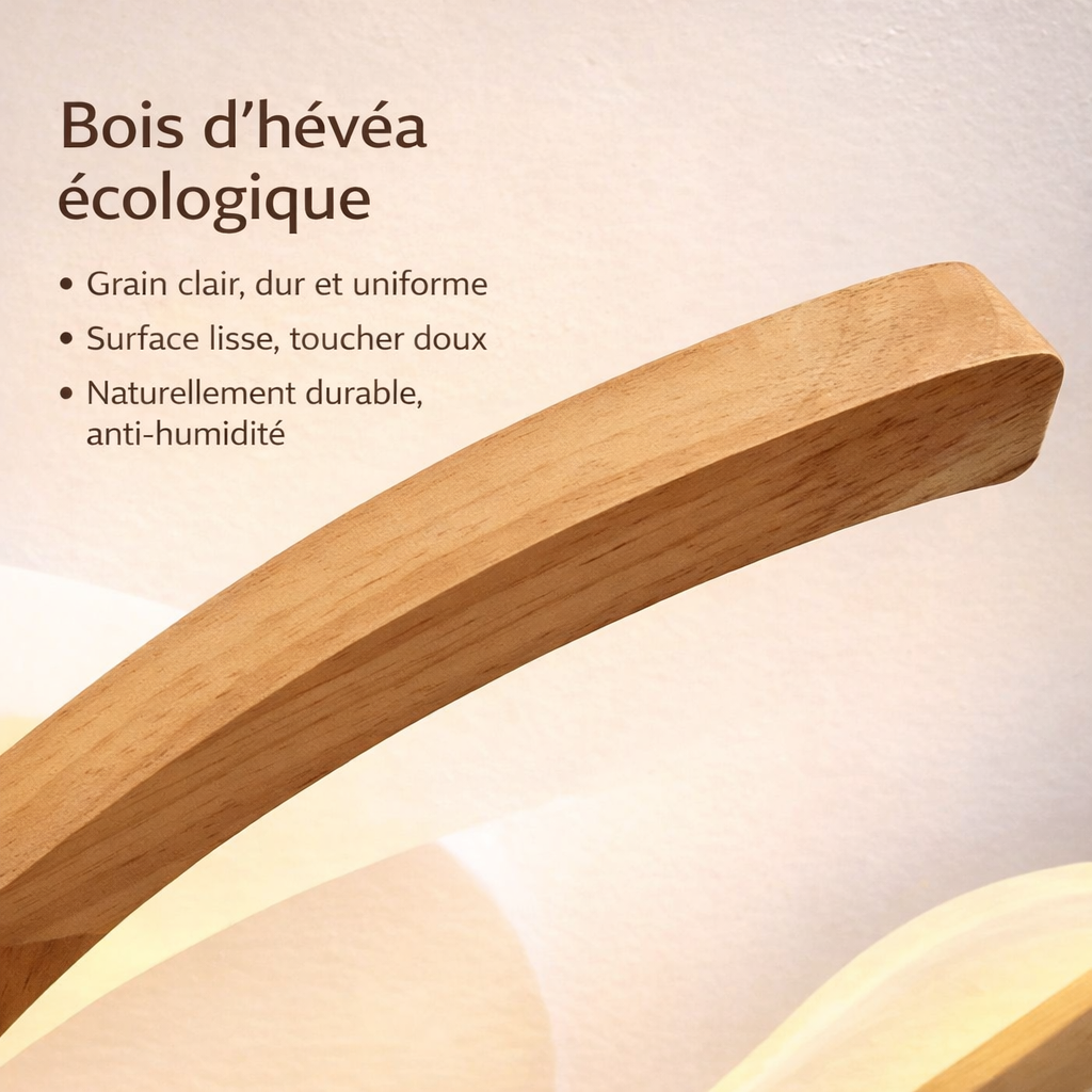 Plafonnier LED bois nordique – branches courbes
