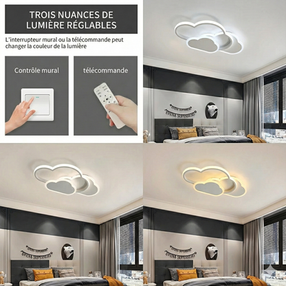 Plafonnier LED nuage blanc dimmable – 32 W