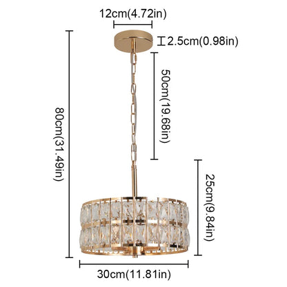 Plafonnier LED cristal bouquet – doré ou argenté