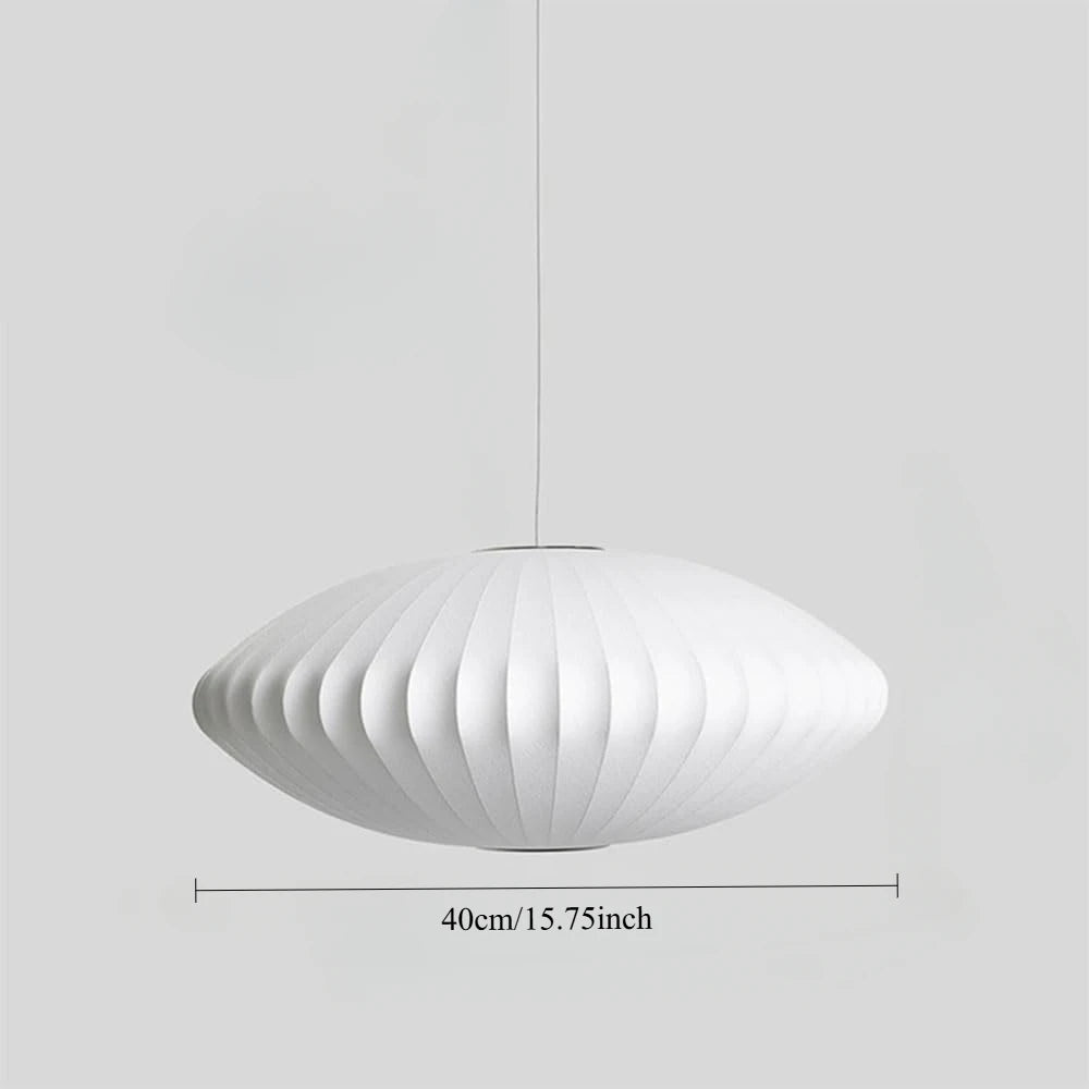Lustre cocon blanc moderne – 4 tailles