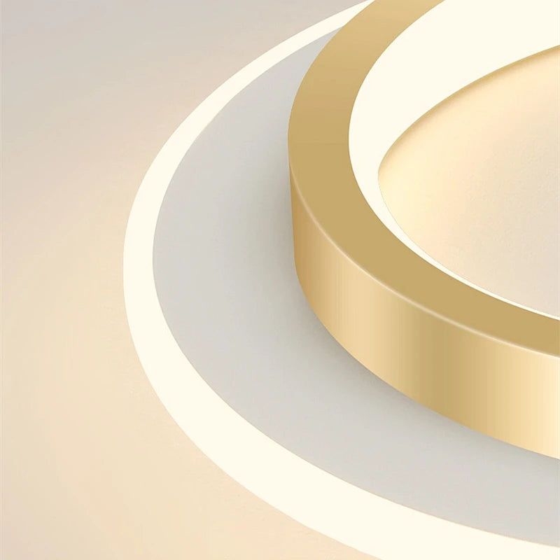 Plafonnier LED rond nordique – anneau décoratif 20 cm