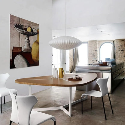 Lustre cocon blanc moderne – 4 tailles