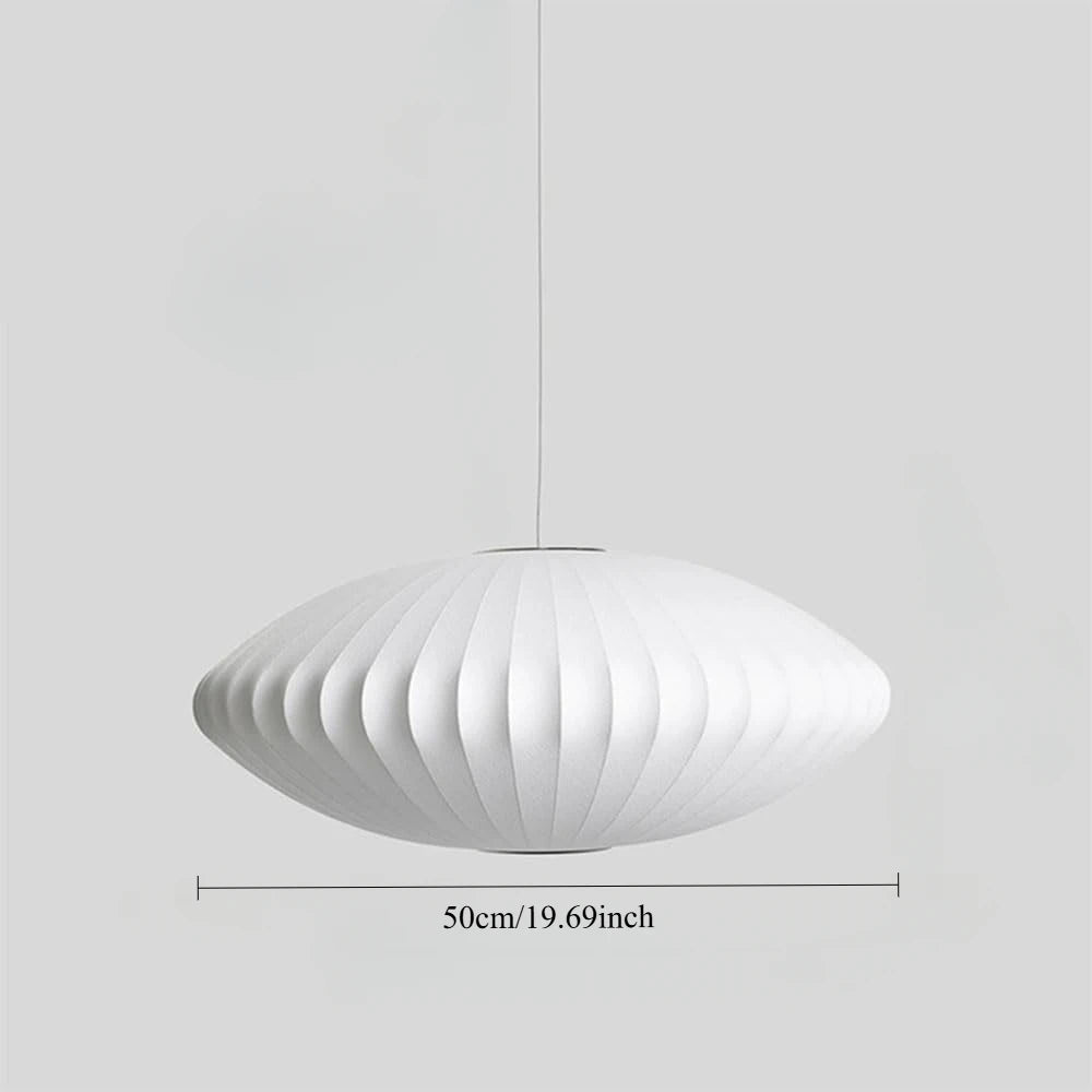 Lustre cocon blanc moderne – 4 tailles