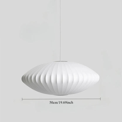 Lustre cocon blanc moderne – 4 tailles