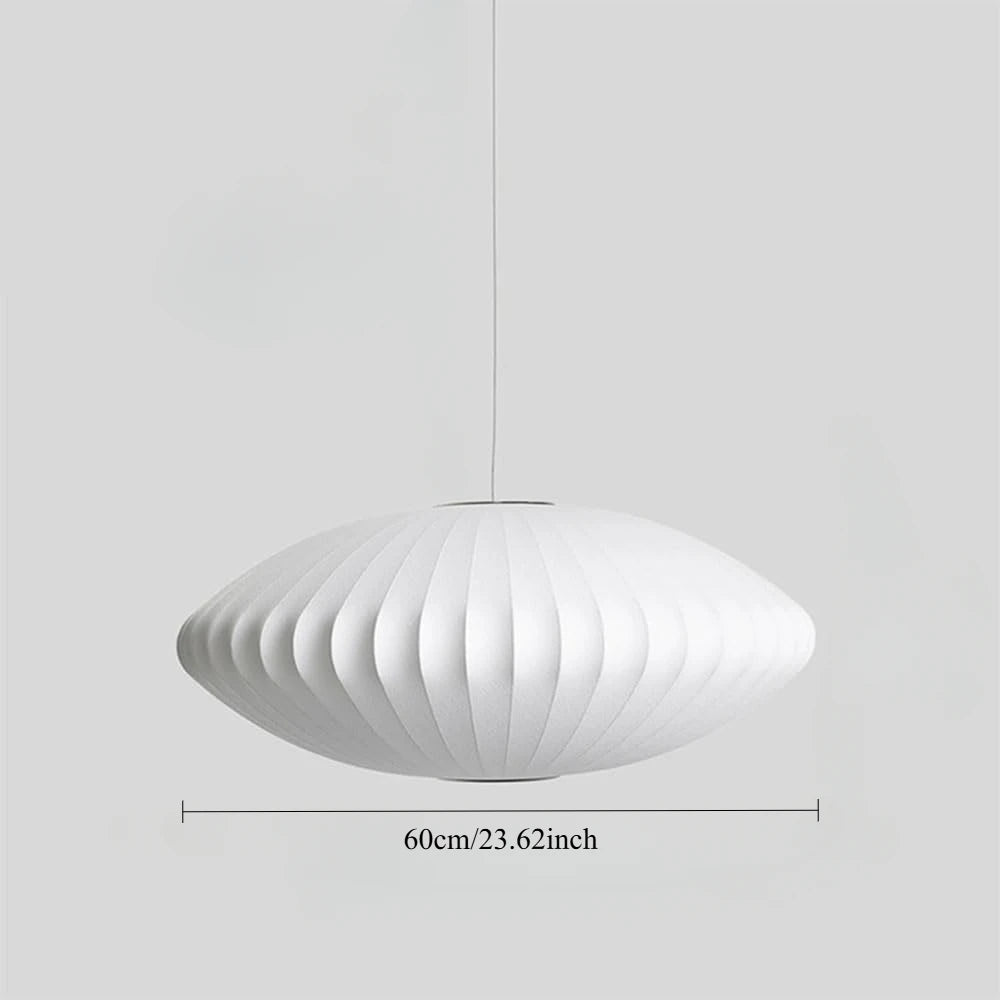 Lustre cocon blanc moderne – 4 tailles