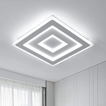 Plafonnier LED carré moderne – blanc