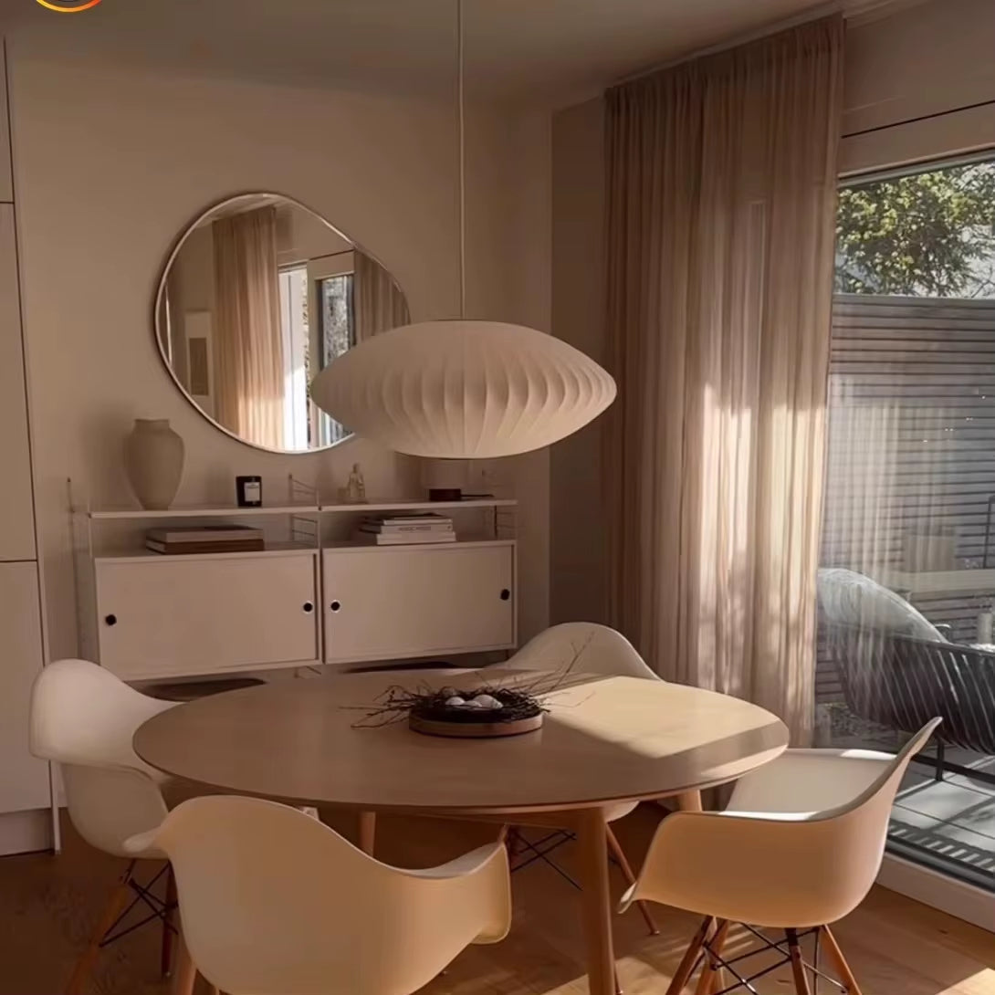 Lustre cocon blanc moderne – 4 tailles