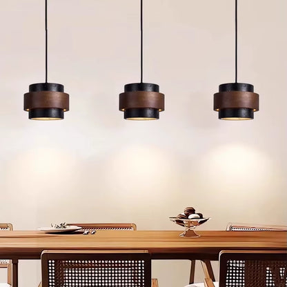 Suspension en travertin – cylindre 17 cm