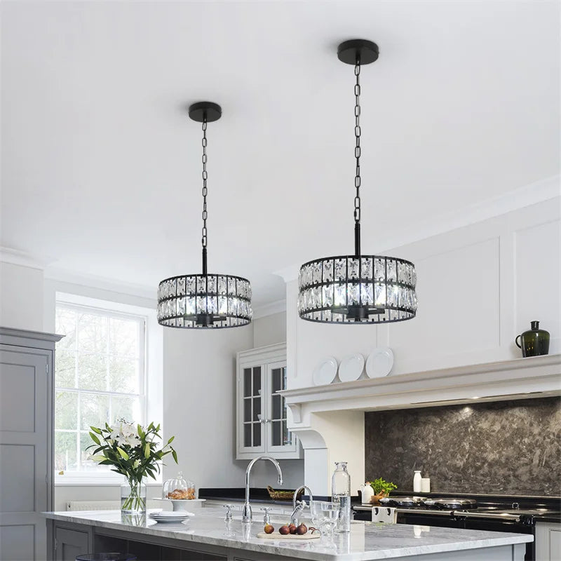 Plafonnier LED cristal bouquet – doré ou argenté